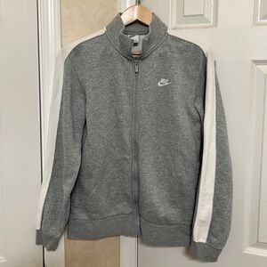 Nike Heather Gray Fleece Jacket